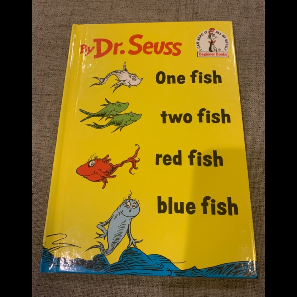 Dr. Seuss one Fish two Fish red fish blue book
